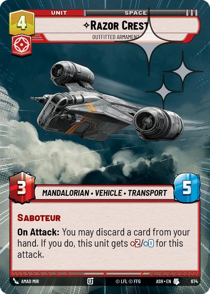 Razor Crest - Outfitted Armament (Hyperspace Foil)