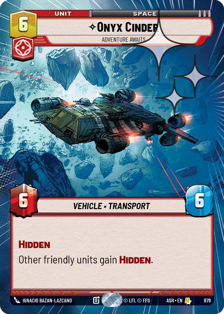 Onyx Cinder - Adventure Awaits (Hyperspace Foil)