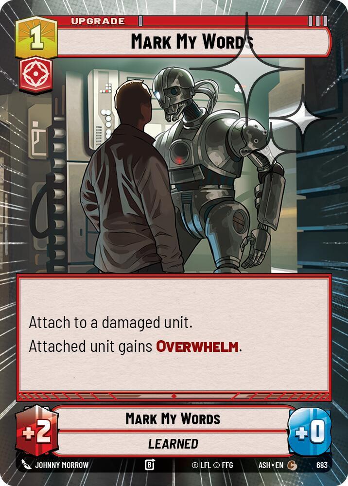 Mark My Words (Hyperspace Foil)