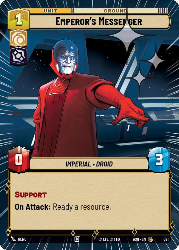 Emperor's Messenger (Hyperspace Foil) - Star Wars Unlimited