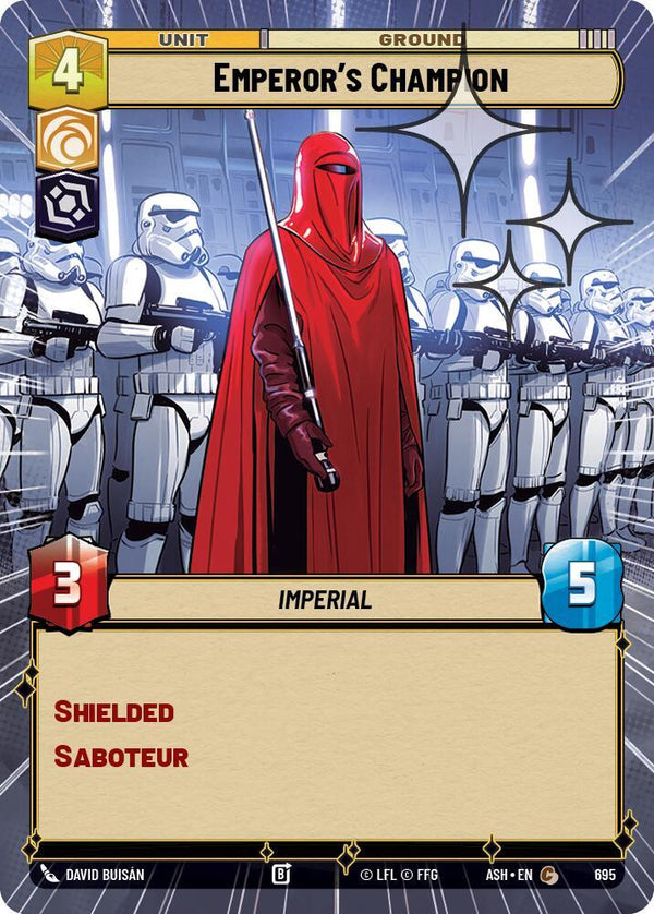 Emperor's Champion (Hyperspace Foil) - Star Wars Unlimited