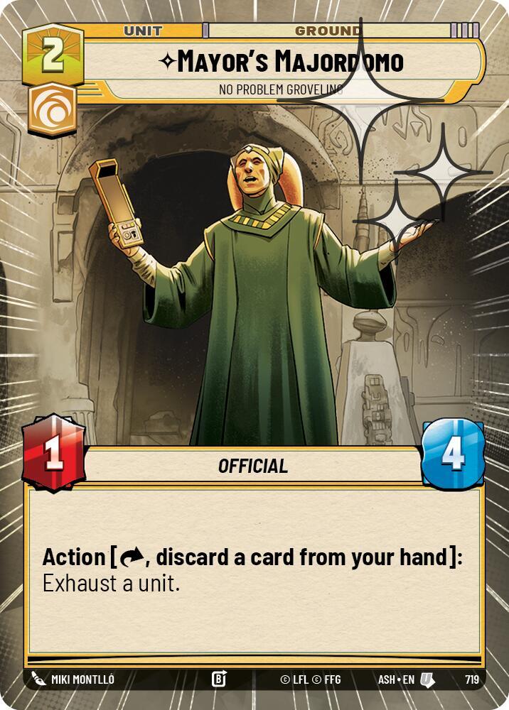 Mayor's Majordomo - No Problem Groveling (Hyperspace Foil)