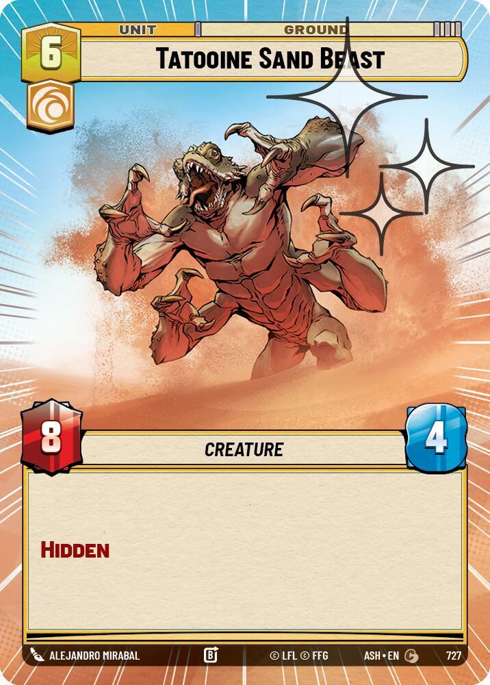 Tatooine Sand Beast (Hyperspace Foil)