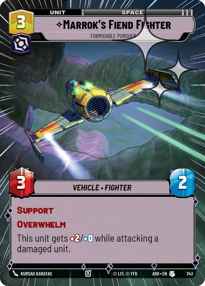 Marrok's Fiend Fighter - Formidable Pursuer (Hyperspace Foil)