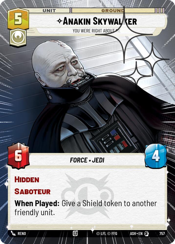 Anakin Skywalker - You Were Right About Me (Hyperspace Foil)