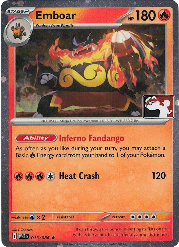 Emboar - 013/086 (Cosmos Holo)