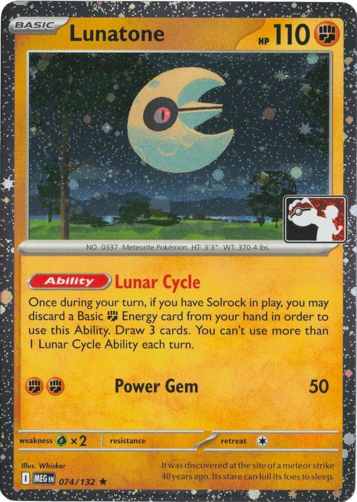 Lunatone - 074/132 (Cosmos Holo)