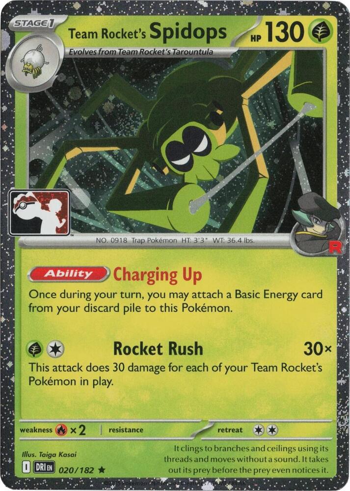 Team Rocket's Spidops - 020/182 (Cosmos Holo)