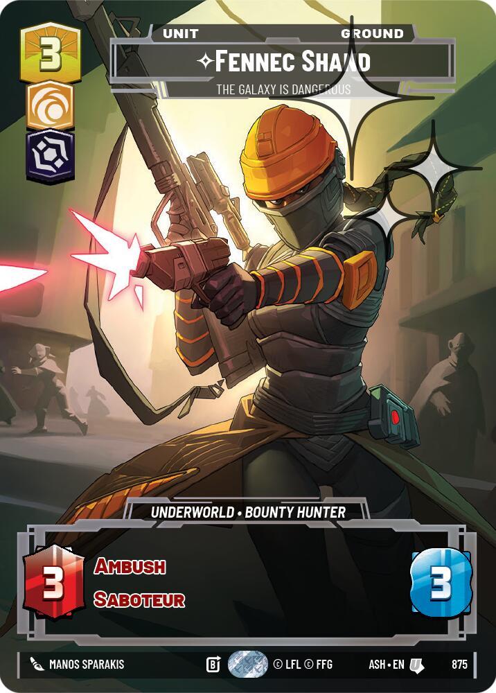 Fennec Shand - The Galaxy Is Dangerous (Prestige Foil)