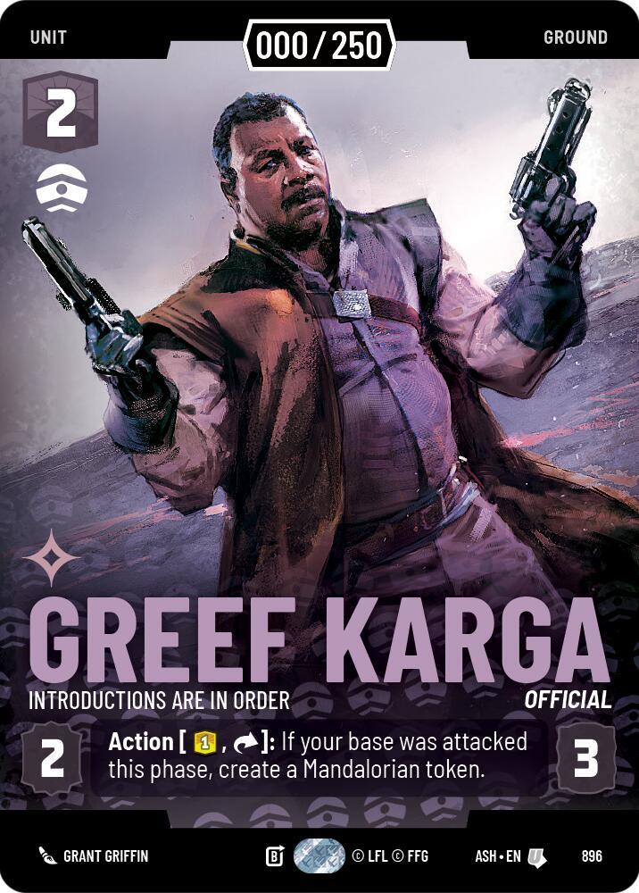 Greef Karga - Introductions are in Order (Serialized)
