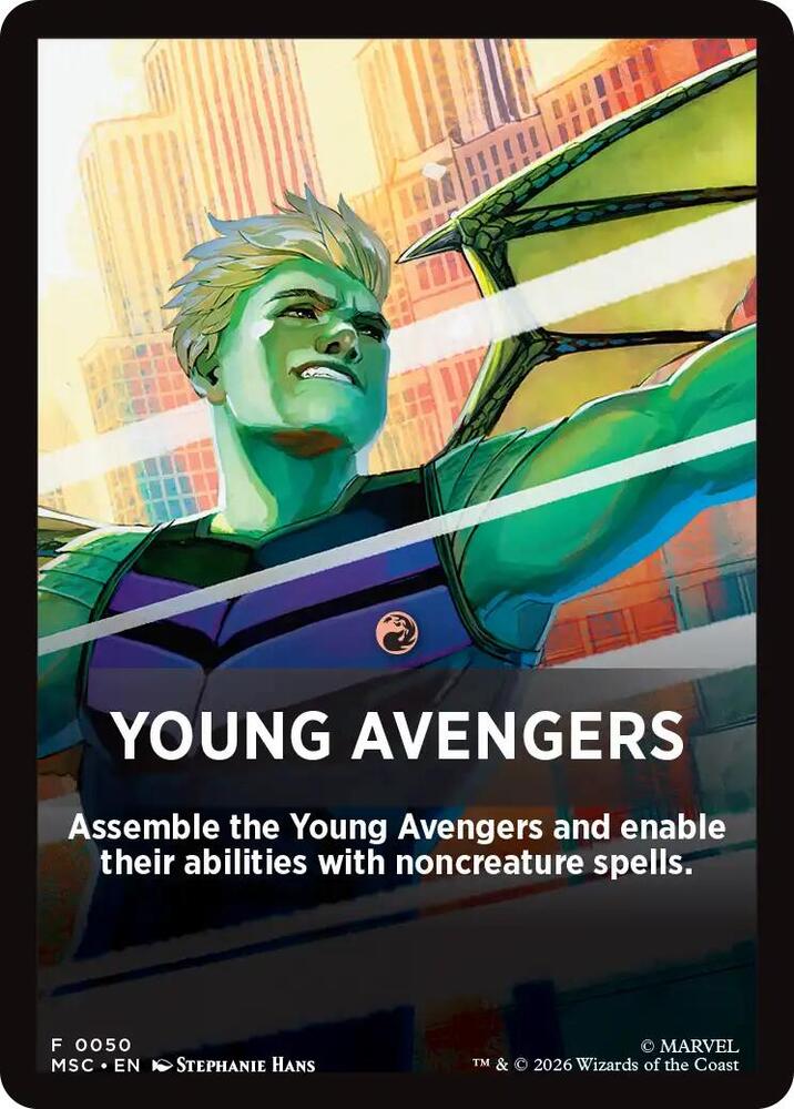 Young Avengers Theme Card