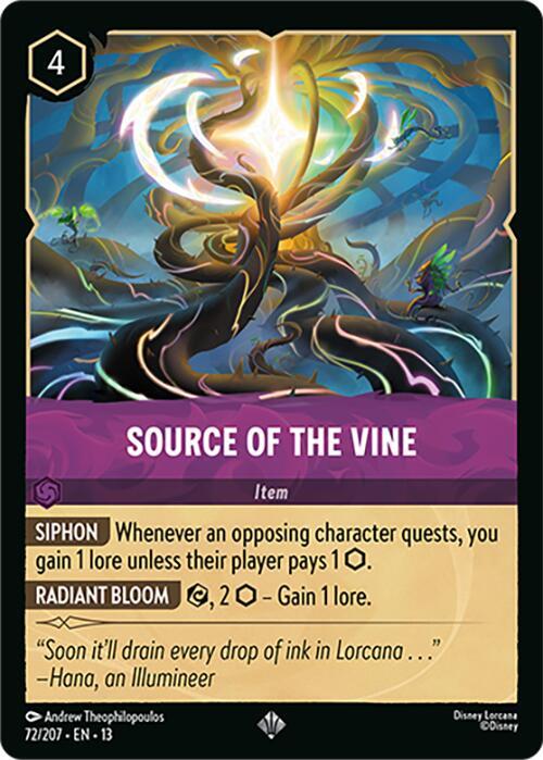 Source of the Vine (Attack of the Vine! 72/207) - Disney Lorcana