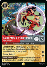 Dash Parr & Violet Parr - Super Siblings (Attack of the Vine! 133/207) - Disney Lorcana