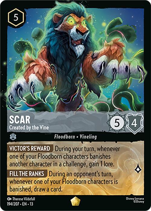 Scar - Created by the Vine (Attack of the Vine! 194/207) - Disney Lorcana