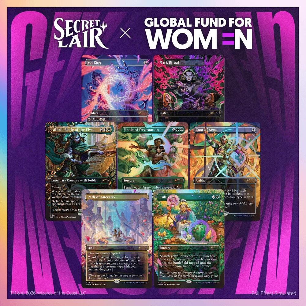 Secret Lair Drop: Secret Lair x Global Fund for Women: Their Magic is Limitless - Traditional Foil Edition