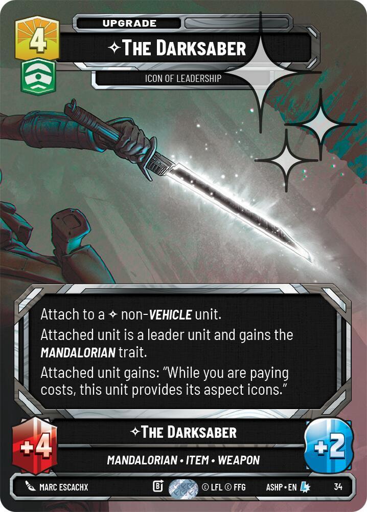 The Darksaber - Icon of Leadership (Foil)