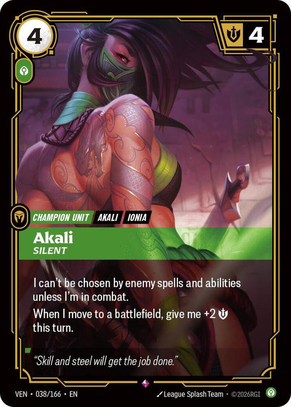 Akali - Silent - Riftbound: League of Legends TCG