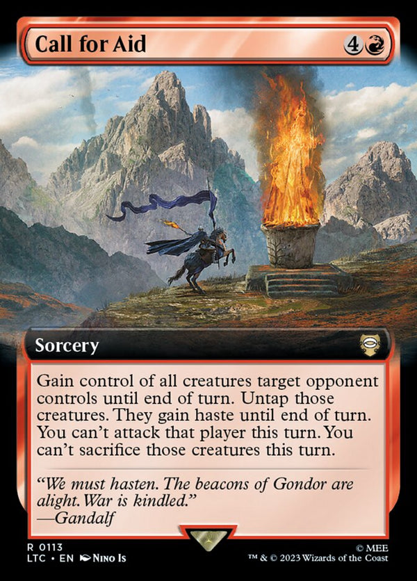 Call for Aid (Extended Art) - Magic: The Gathering