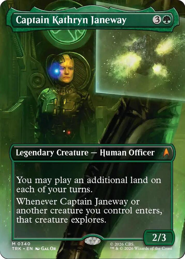 Captain Kathryn Janeway (Borderless) - Magic: The Gathering