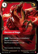 Decree of Rage - Riftbound: League of Legends TCG