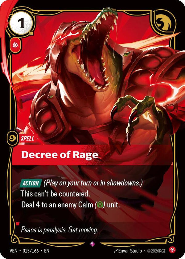 Decree of Rage - Riftbound: League of Legends TCG
