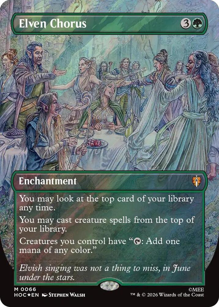 Elven Chorus (Borderless) (Surge Foil)