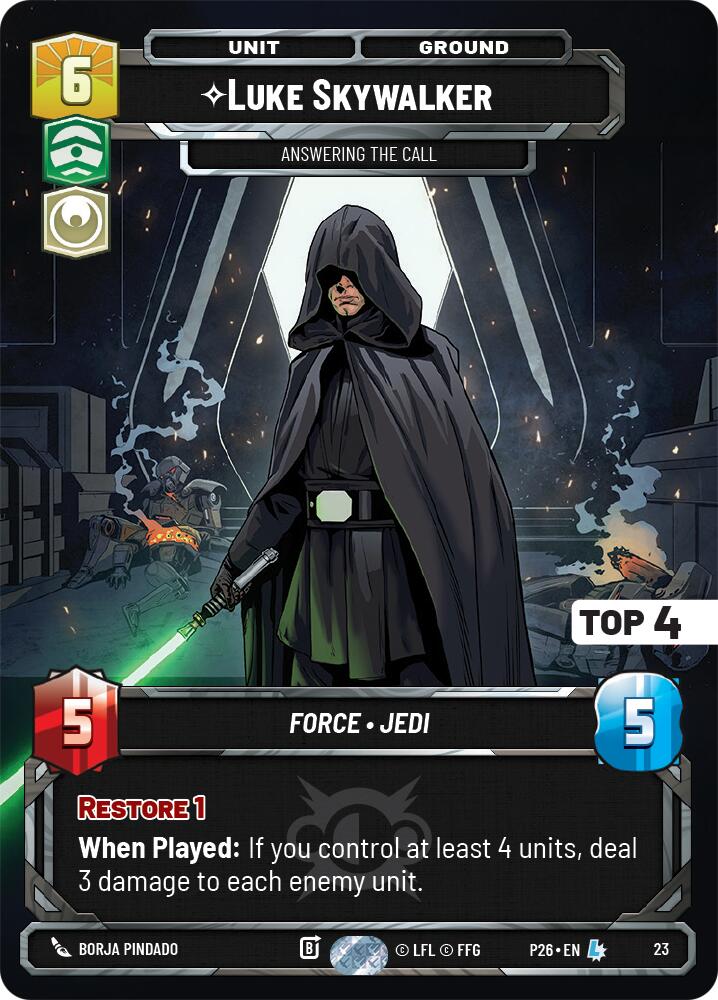 Luke Skywalker -  Answering the Call (Top 4)