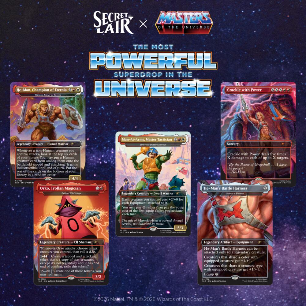 Secret Lair Drop: Secret Lair x Masters of the Universe: By the Power of Grayskull! - Non-Foil Edition