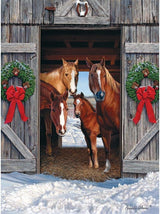 Bits And Pieces: Horse Barn Christmas - 500 Piece Puzzle - My Store
