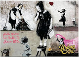 Urban Art Banksy: Girl on a Stool - 1024 Piece Puzzle - My Store