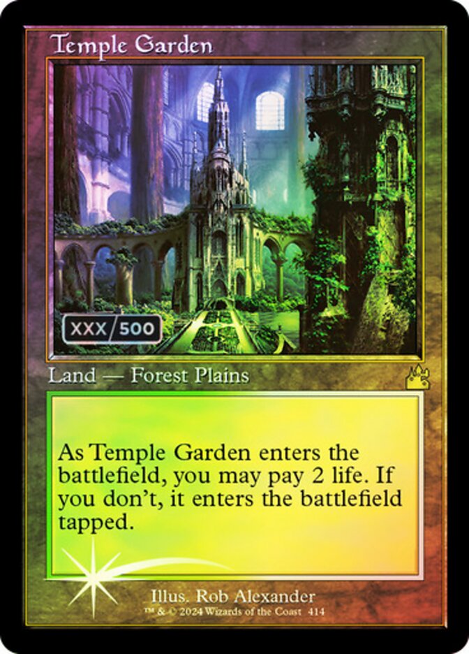 Temple Garden (Retro Frame) (Serial Numbered)