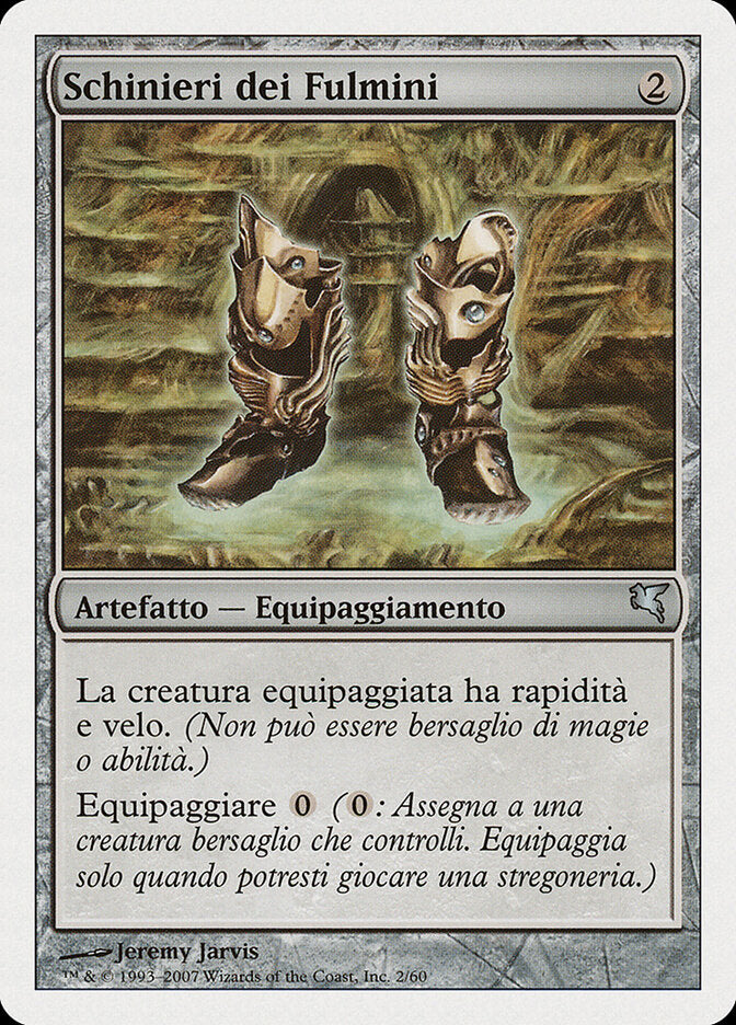 Lightning Greaves (Italian) - "Schinieri dei Fulmini"