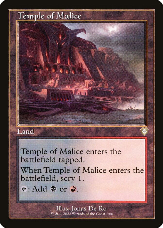 Temple of Malice (Retro Frame)