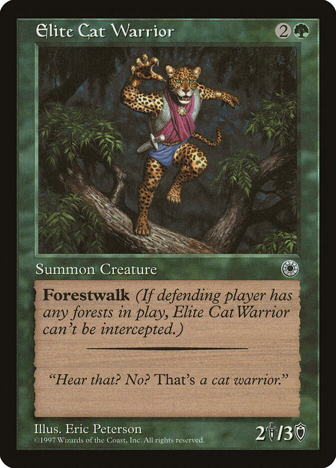 Elite Cat Warrior (Flavor Text)