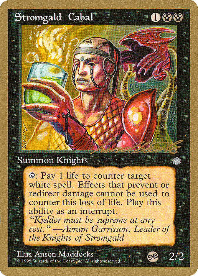 Stromgald Cabal - 1996 Leon Lindback (ICE) (SB)