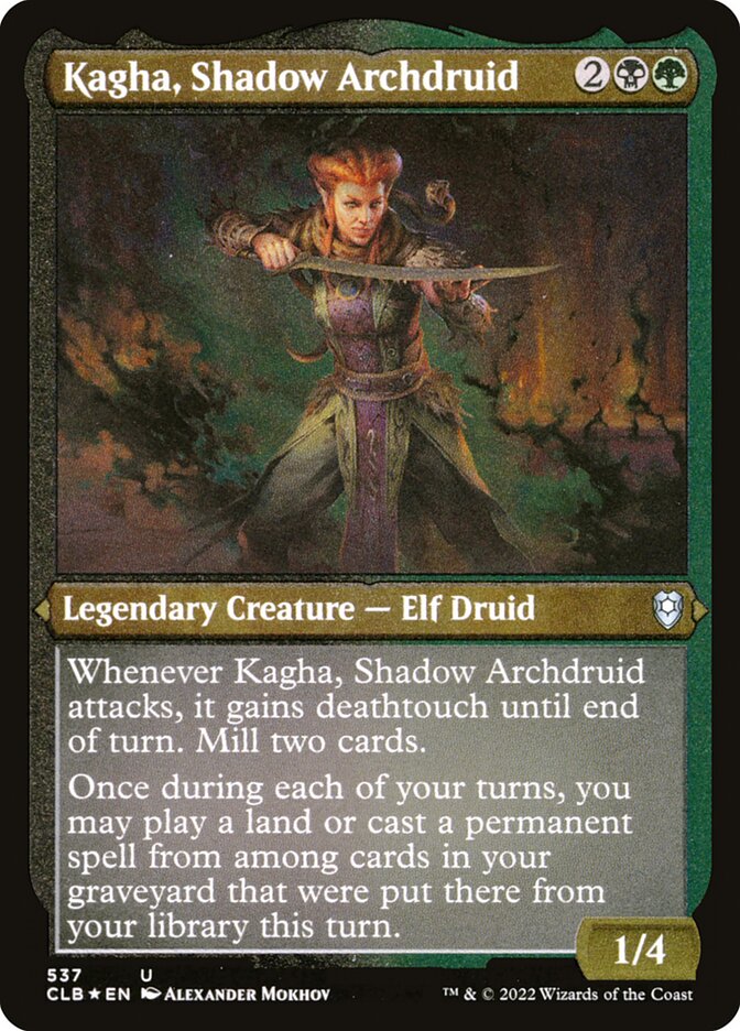Kagha, Shadow Archdruid (Foil Etched)