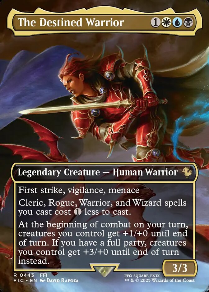 The Destined Warrior (Borderless)
