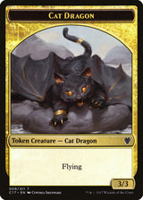 Cat Dragon // Dragon (007) Double-Sided Token - Magic: The Gathering
