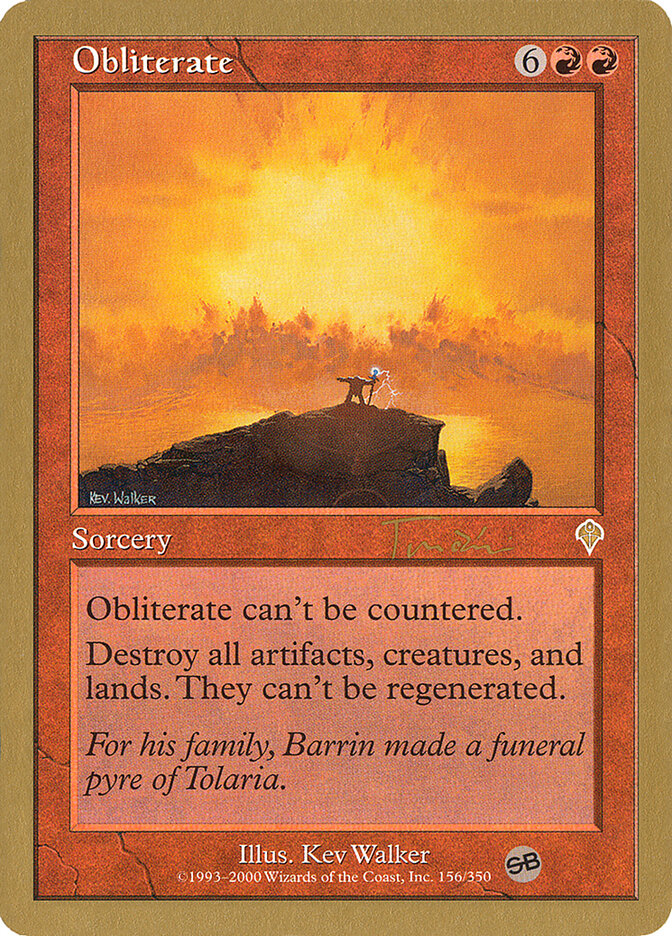 Obliterate - 2001 Jan Tomcani (INV) (SB)