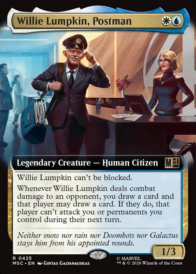 Willie Lumpkin, Postman (Extended Art)