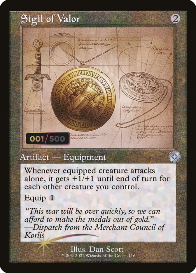 Sigil of Valor (Schematic) (Serial Numbered)