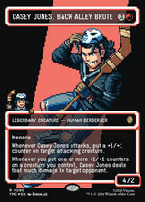 Casey Jones, Back Alley Brute (Borderless) (Surge Foil) - Magic: The Gathering