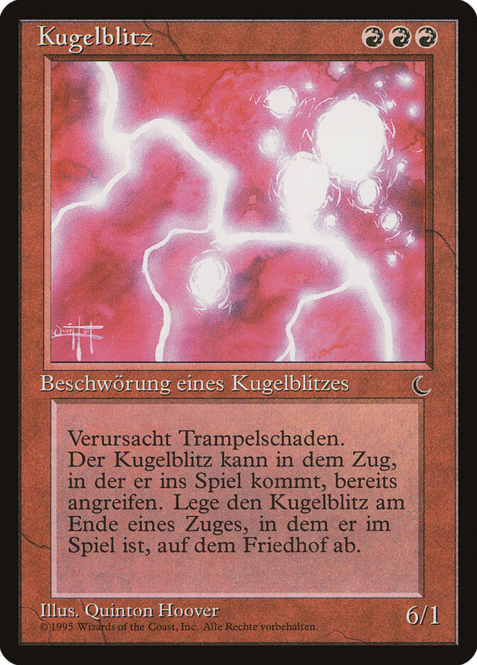 Ball Lightning (German) - "Kugelblitz"