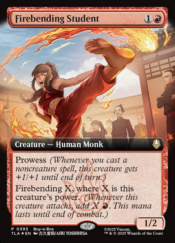Firebending Student (Extended Art) - Magic: The Gathering
