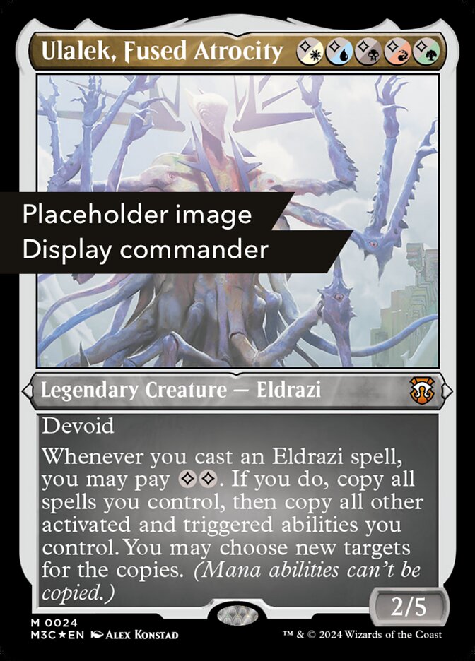 Ulalek, Fused Atrocity (Display Commander) (Ripple Foil) - Thick Stock