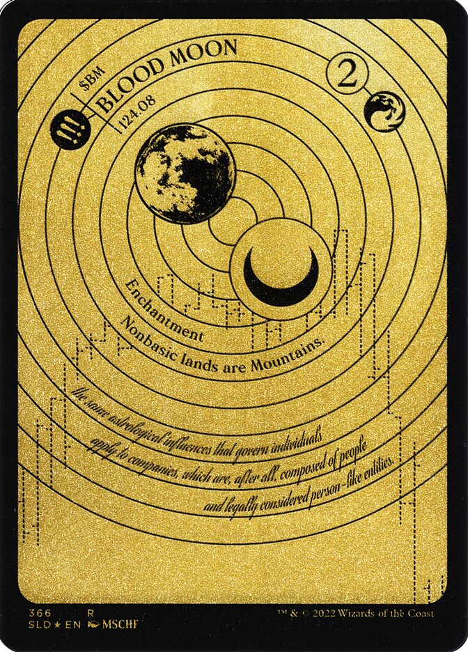 Blood Moon (Foil Etched) (Gold)