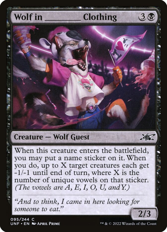 Wolf in _______ Clothing