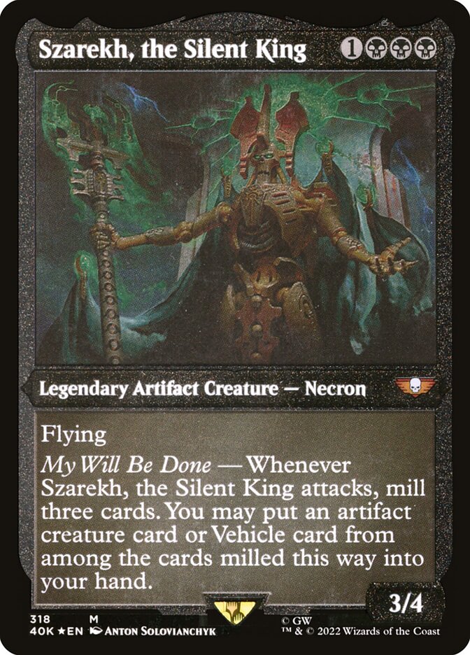 Szarekh, the Silent King (Display Commander) (Foil Etched) - Thick Stock