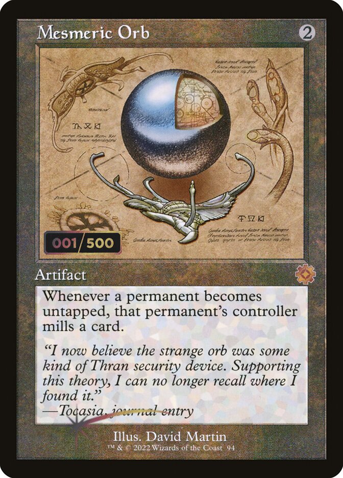 Mesmeric Orb (Schematic) (Serial Numbered)