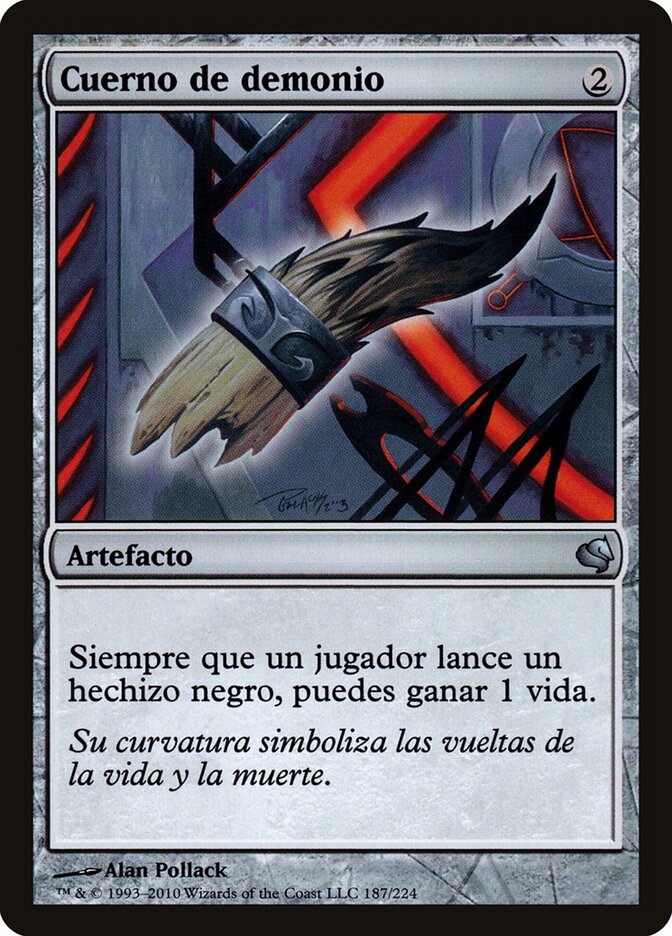 Demon's Horn (Spanish) - "Cuerno de demonio"